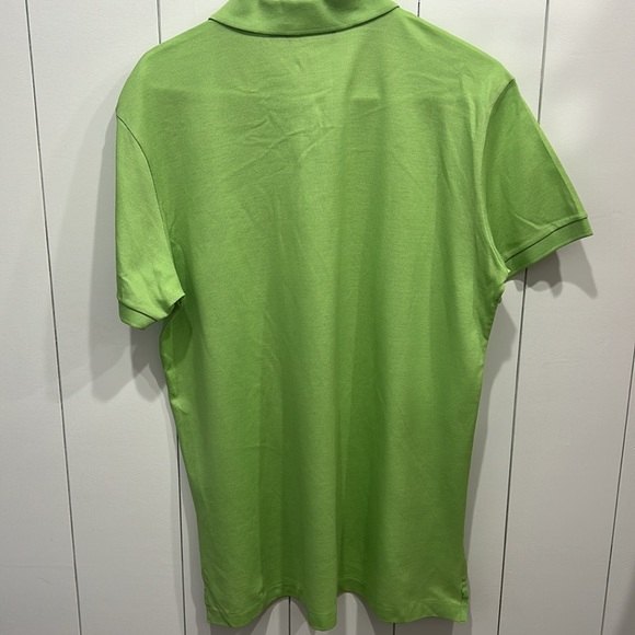 Purple Label Ralph Lauren Lime Green Polo Shirt, Men, Mercerized cotton, size M - Picture 6 of 7